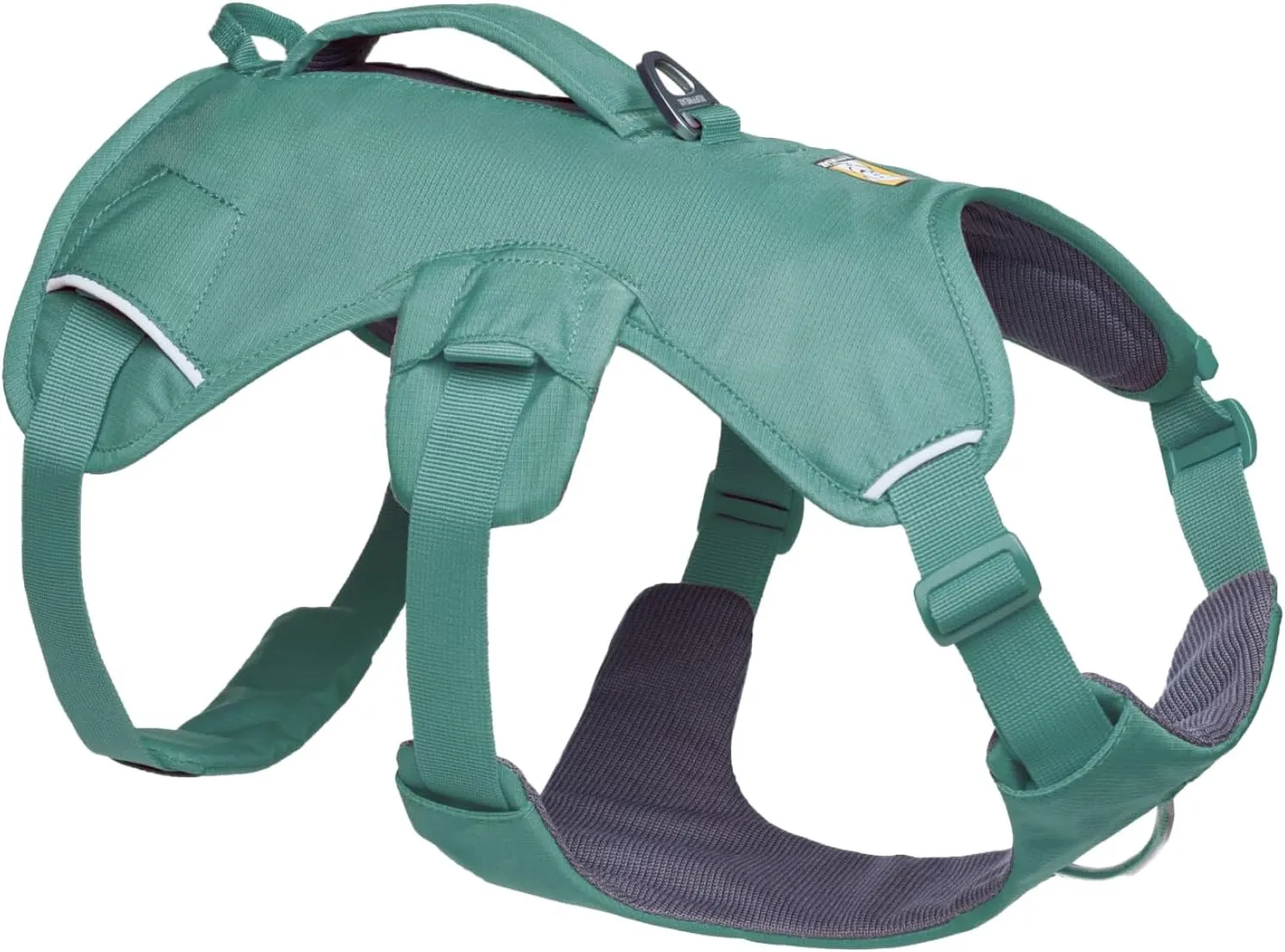 Ruffwear, Web Master, Multi-Use Support Dog Harness, Hiking and Trail Running, Service and Working, Everyday Wear, River Rock Green, XX-Small