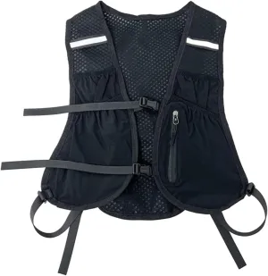 Running Vest Pack Running Backpack Reflective Strips Lightweight Breathable Hydration Vest for Night Walking Outdoor Sports