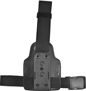 SAFARILAND 6004-10 Single Strap Leg Shroud Small Tactical Plate with Harness,Black Stx Tactical Finish