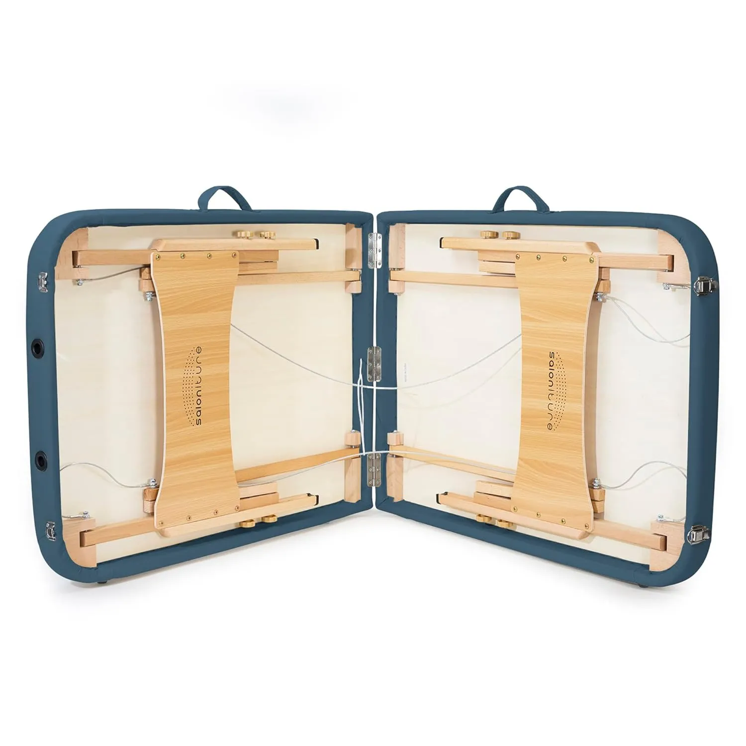Saloniture Basic Portable Folding Massage Table - Blue