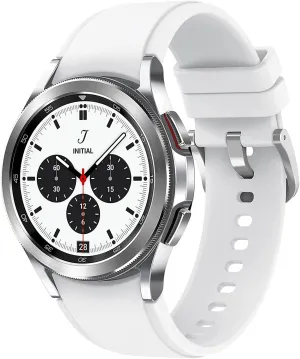 SAMSUNG Galaxy Watch 4 Classic 42mm Smartwatch with ECG Monitor Tracker for Health, Fitness, Running, Sleep Cycles, GPS Fall Detection, Bluetooth, US Version, Silver