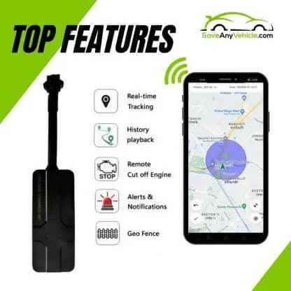 SAVE ANY VEHICLE SAV-1 Pro GPS Device (Black)