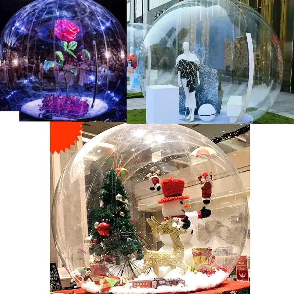 SAYOK Inflatable Crystal Ball Inflatable Bubble Igloo Tent Transparent Dome with Air Blower Inflatable Mall for Advertising Wedding Festival Event Exhibition