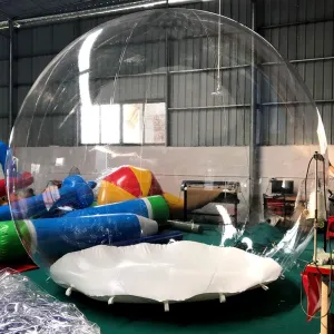 SAYOK Inflatable Crystal Ball Inflatable Bubble Igloo Tent Transparent Dome with Air Blower Inflatable Mall for Advertising Wedding Festival Event Exhibition