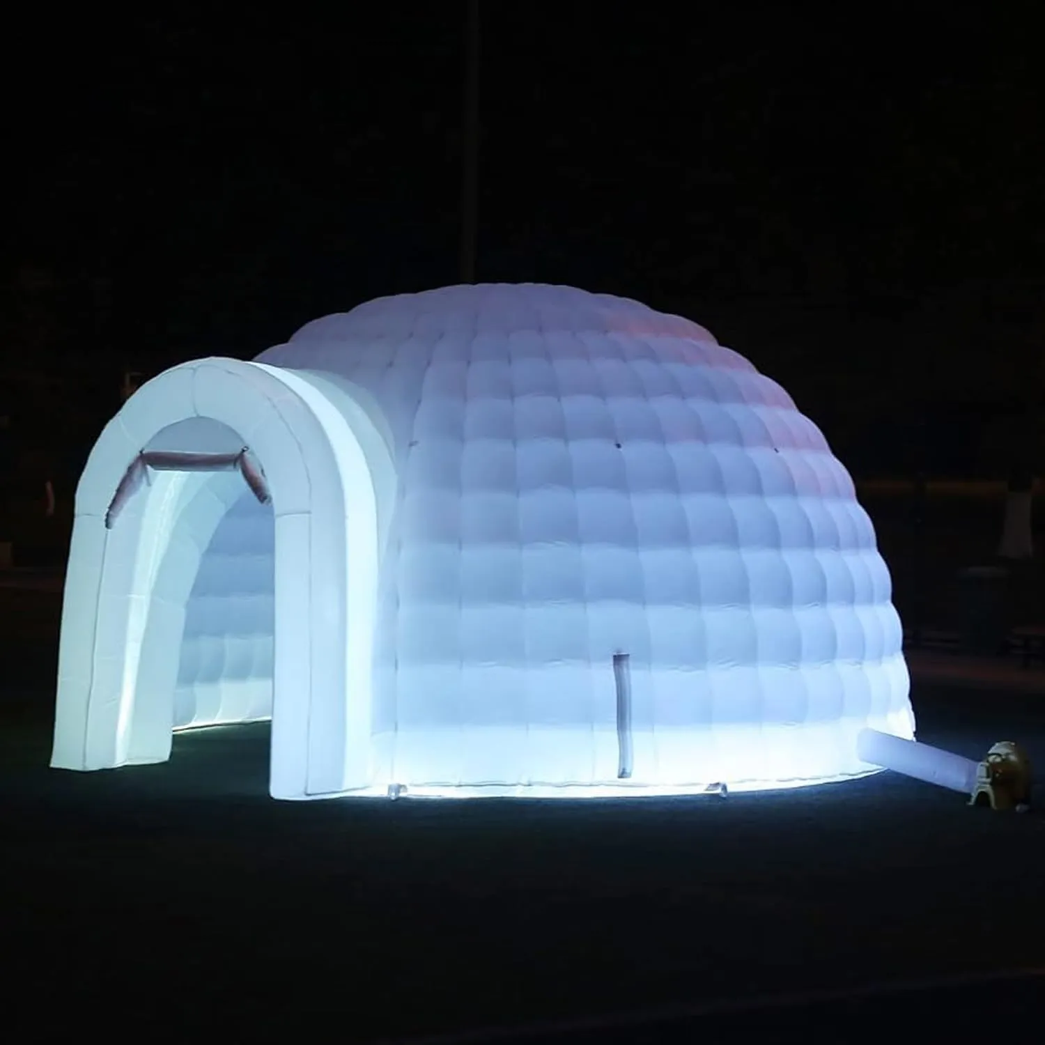 SAYOK Inflatable Igloo Dome Tent Blow up Party Tent with Blower and Remote Controller Built in RGB Strip Lights Suitable for Company reunions, Weddings,Family Friend Party Night Club (White, 16.4FT)