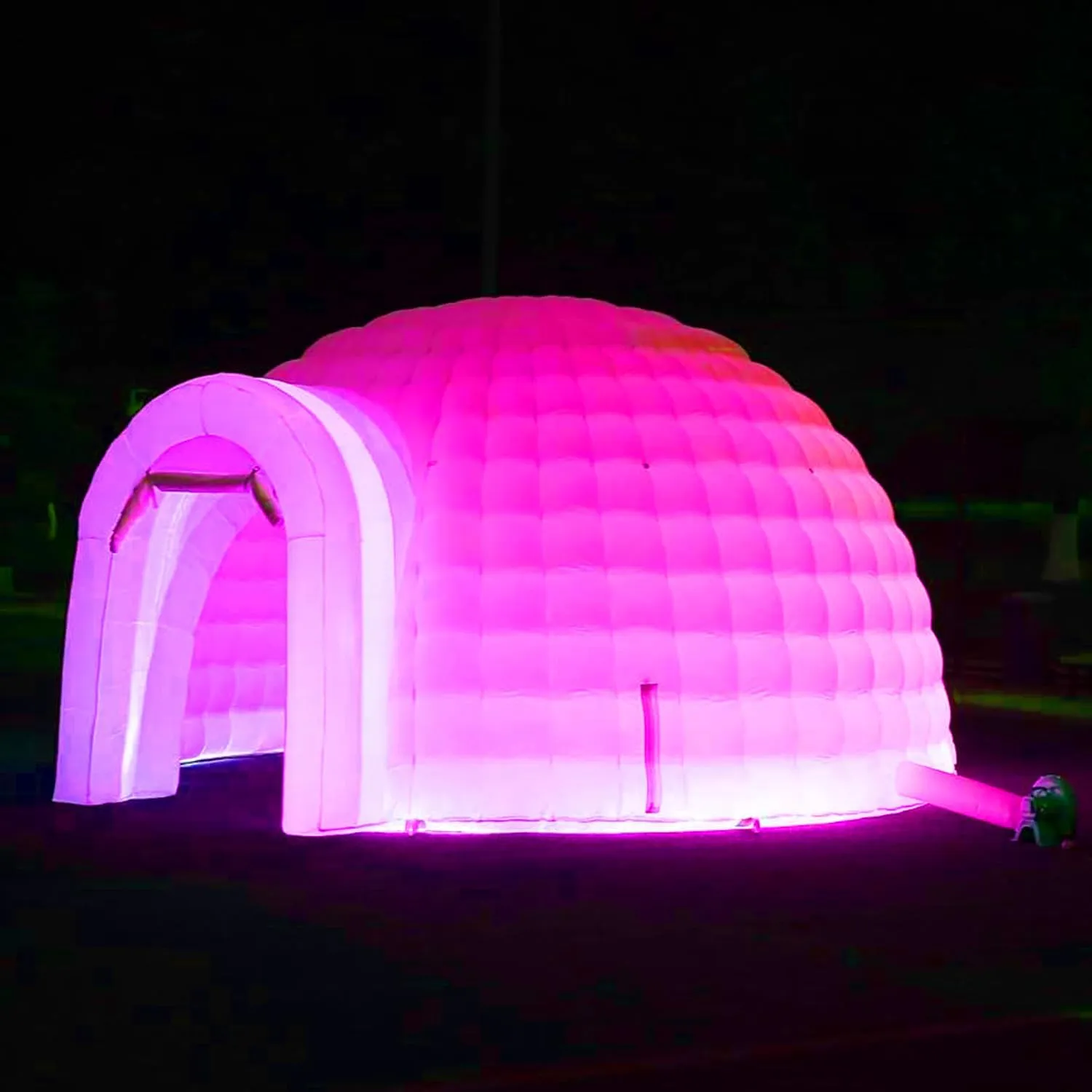 SAYOK Inflatable Igloo Dome Tent Blow up Party Tent with Blower and Remote Controller Built in RGB Strip Lights Suitable for Company reunions, Weddings,Family Friend Party Night Club (White, 16.4FT)