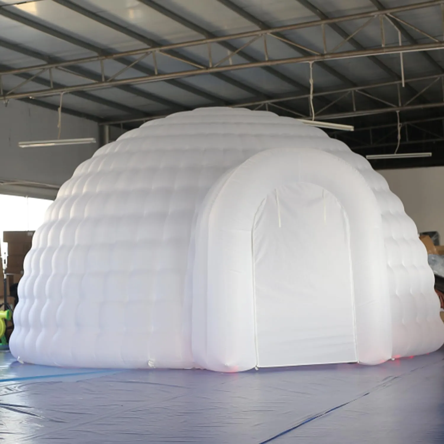 SAYOK Inflatable Igloo Dome Tent Blow up Party Tent with Blower and Remote Controller Built in RGB Strip Lights Suitable for Company reunions, Weddings,Family Friend Party Night Club (White, 16.4FT)
