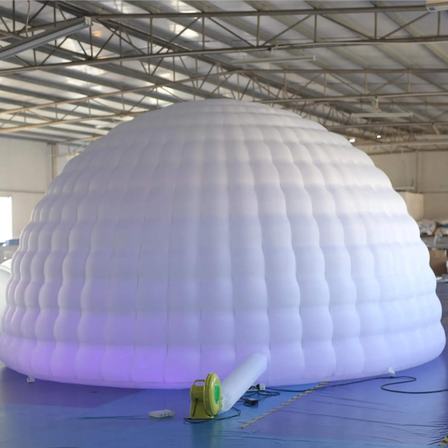 SAYOK Inflatable Igloo Dome Tent Blow up Party Tent with Blower and Remote Controller Built in RGB Strip Lights Suitable for Company reunions, Weddings,Family Friend Party Night Club (White, 16.4FT)