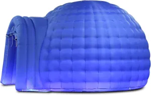 SAYOK Inflatable Igloo Dome Tent with Air Blower(13.12ft Dia, Blue) Inflatable Event Dome for Party Wedding Business Private Use