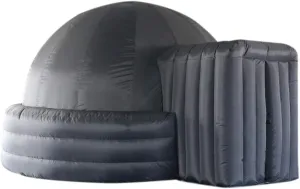 SAYOK Mobile Inflatable Planetarium Projection Dome Tent for School with Air Blower and PVC Floor Mat(Black, 3m/9.84ft