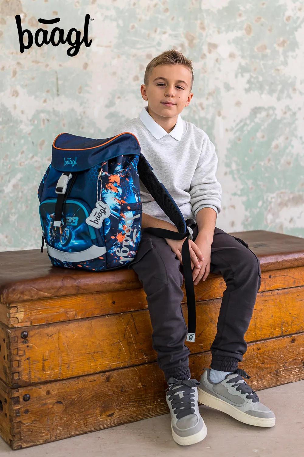 School backpack Airy Motor Bike