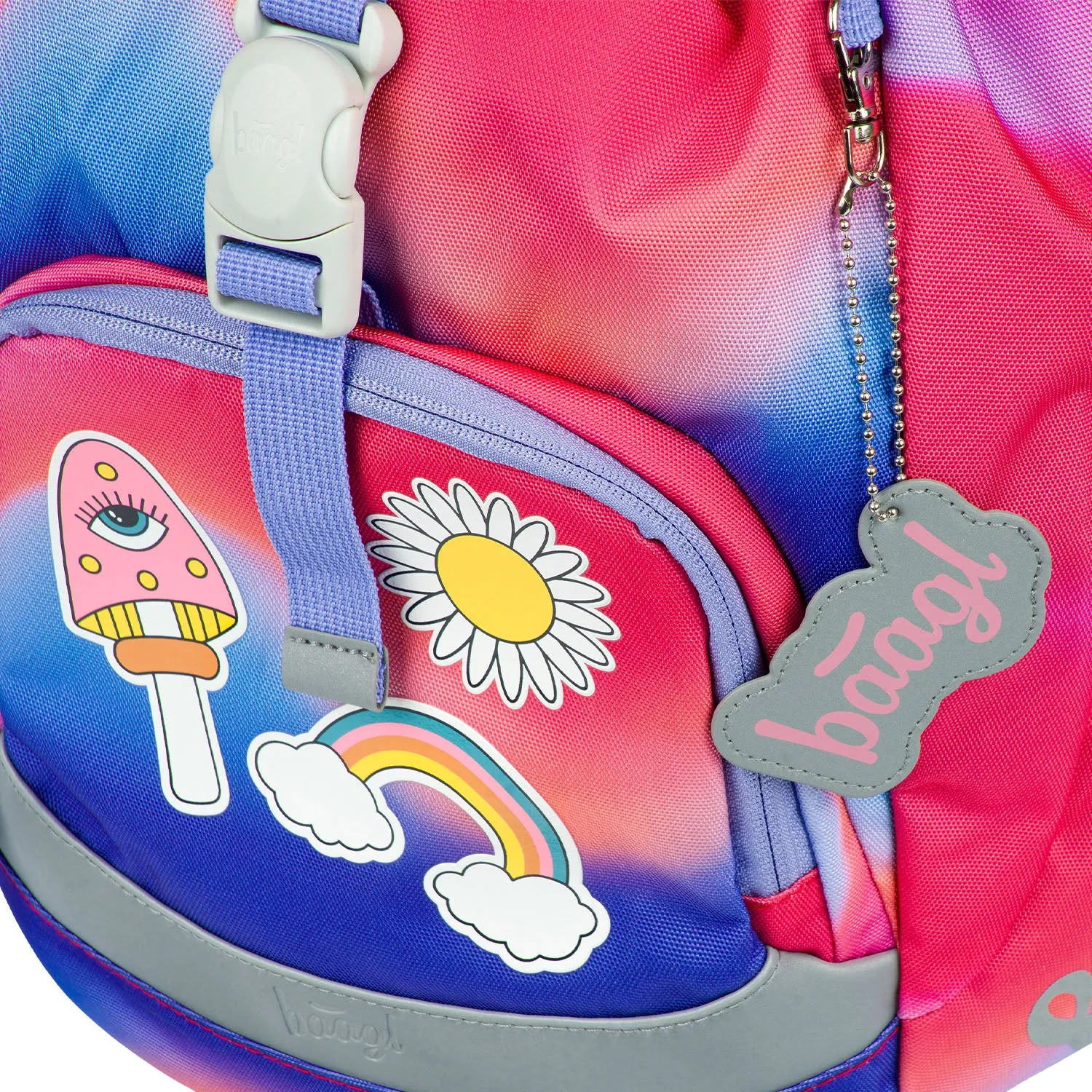 School backpack Airy Rainbow Red