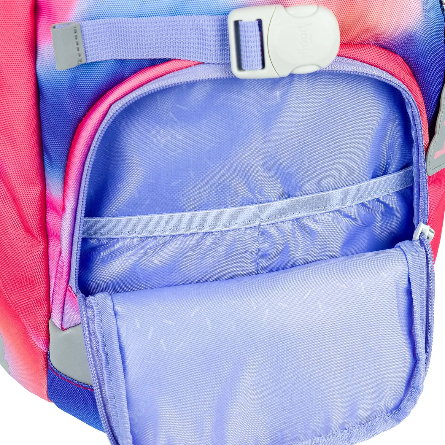 School backpack Airy Rainbow Red