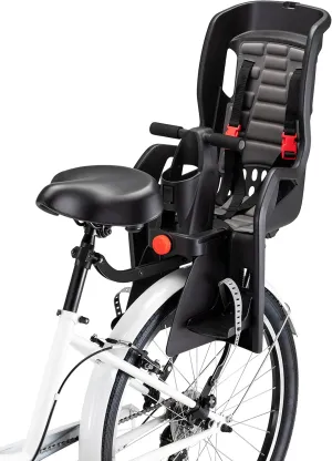 Schwinn Deluxe and Ovation Bike Child Carrier, Rear Mounted Bike Seat Compatible with Most Adult Bike, Seats One Child, Ages 1 Year and Up, Max. Weight 40 lbs., Baby Bike Seat