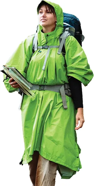 Sea to Summit Nylon Tarp Poncho 4-in-1 Raincoat, Pack Cover, Groundsheet, and Shelter