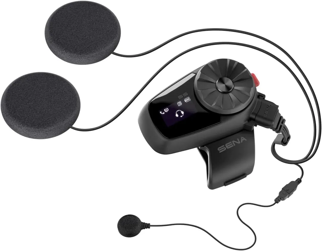 Sena 5S-02 Motorcycle Bluetooth Communication System, Black, Dual Pack