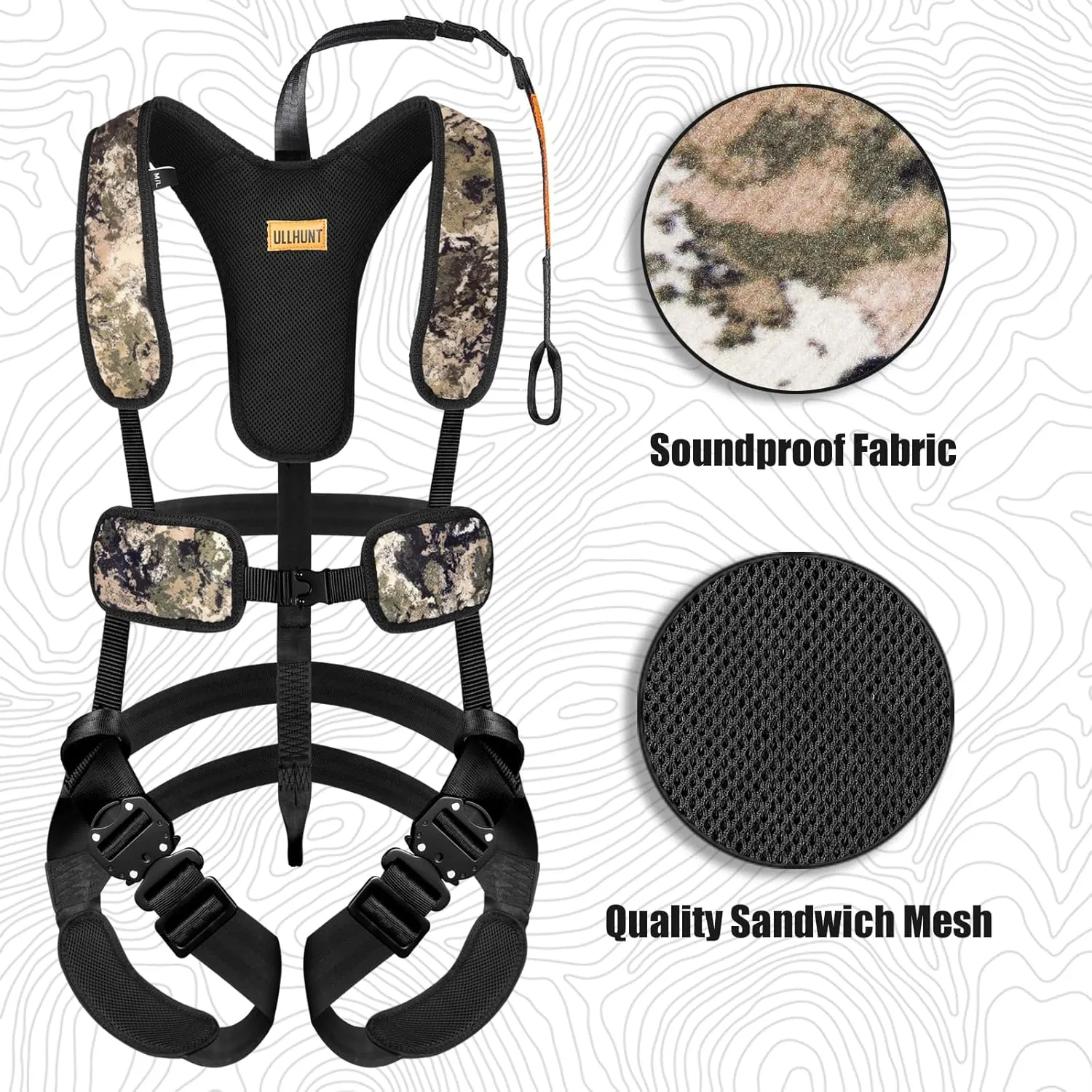 skiguard Tree Stand Safety Harness: Adjustable Bow-Hunter Harness for Tree-Stand Hunting, Treestand Safety Hunting Harnesses