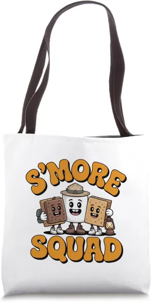 S’more Squad Cute Matching Camping Tote Bag