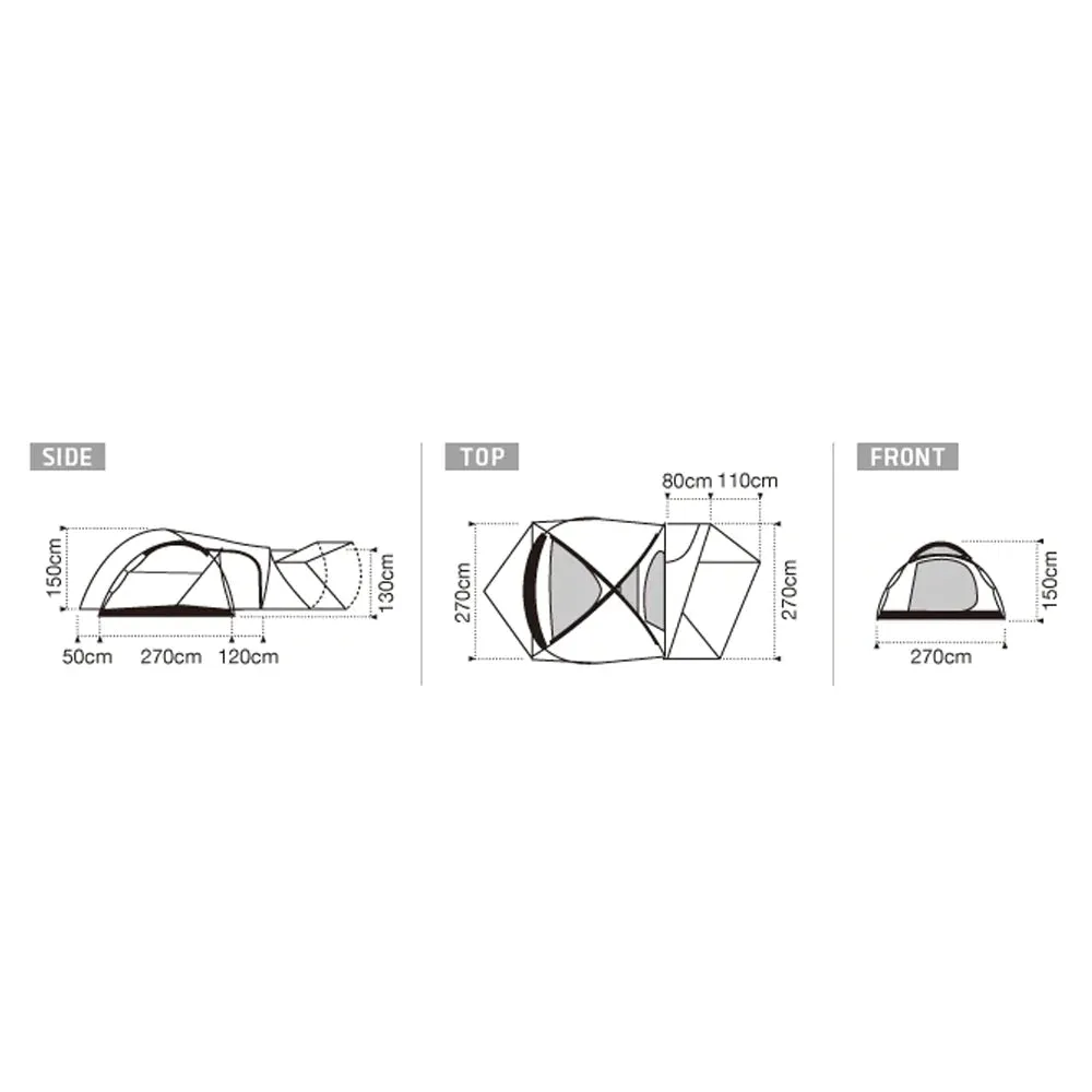 Snow Peak Amenity Dome M 4 person tent