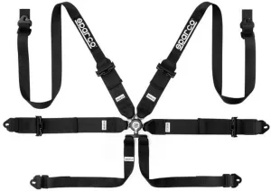SPARCO S04818RH1NR 6 Points Harness Black