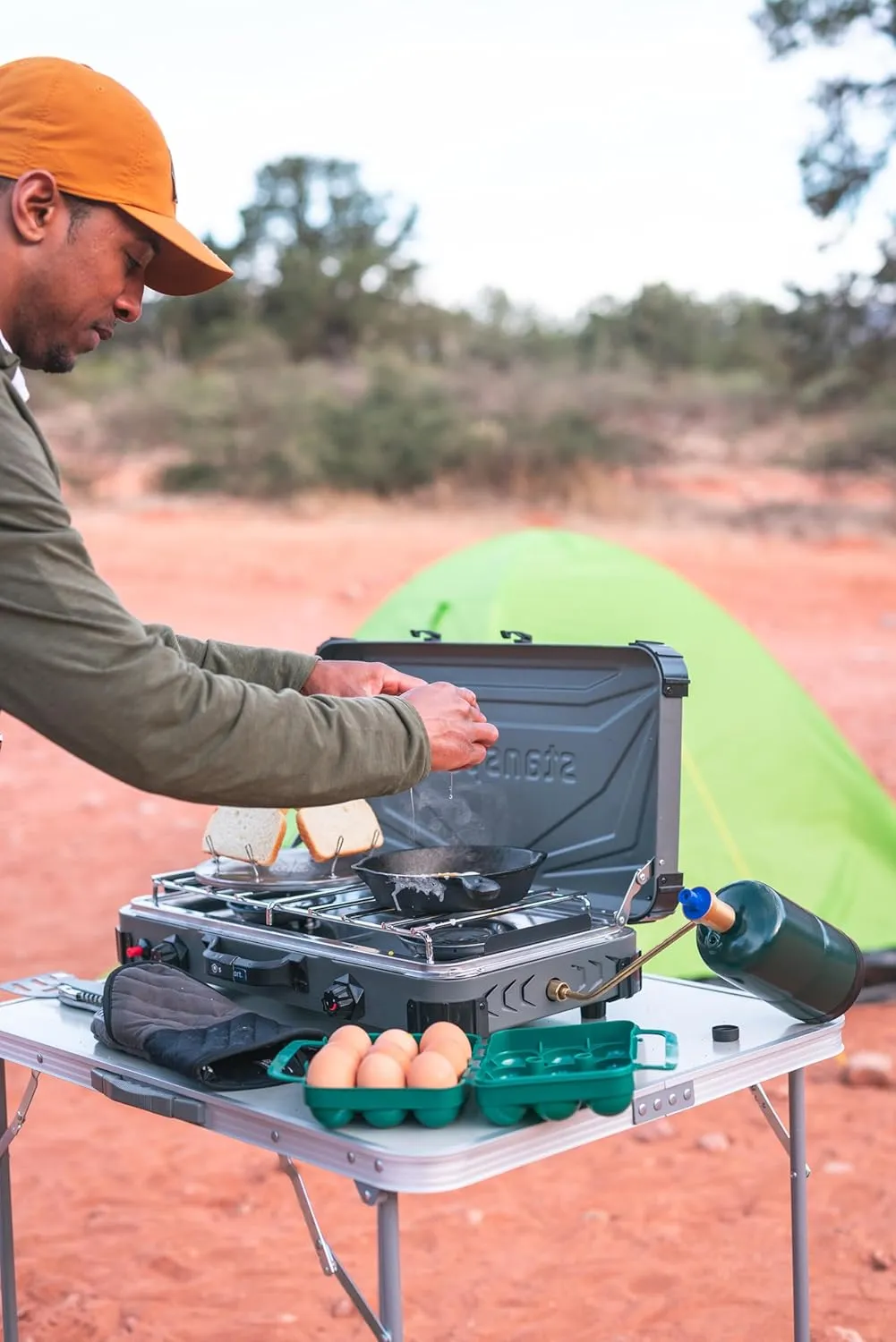 Stansport Folding Utility Camp Table, 27" x 31.5" x 23.6"