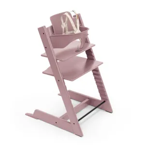 Stokke Tripp Trapp High Chair 2, Heather Mauve - Includes Chair   Baby Set with Removable Harness for Children 6-36 Months - Adjustable, Ergonomic & Easy to Clean