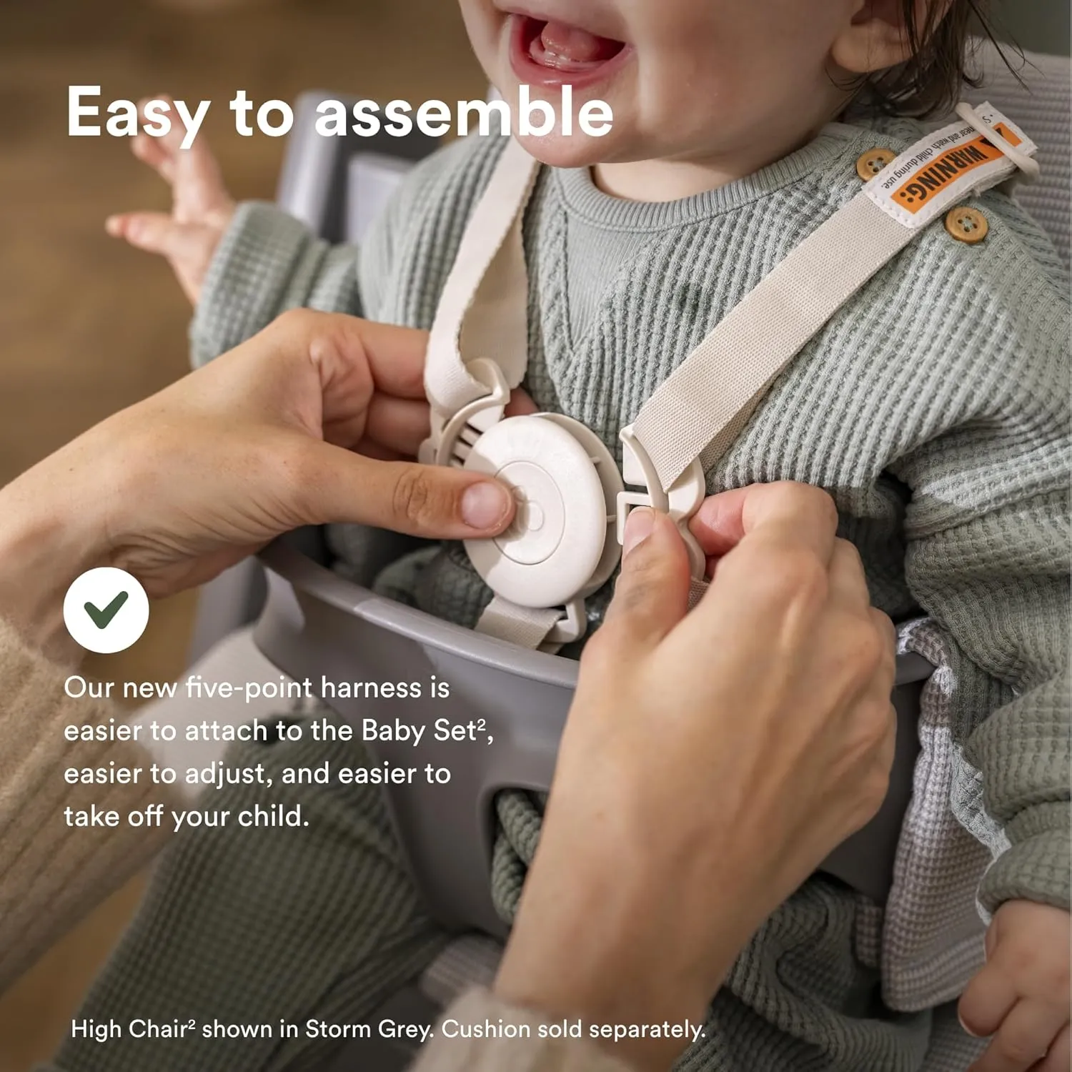 Stokke Tripp Trapp High Chair 2, Heather Mauve - Includes Chair   Baby Set with Removable Harness for Children 6-36 Months - Adjustable, Ergonomic & Easy to Clean