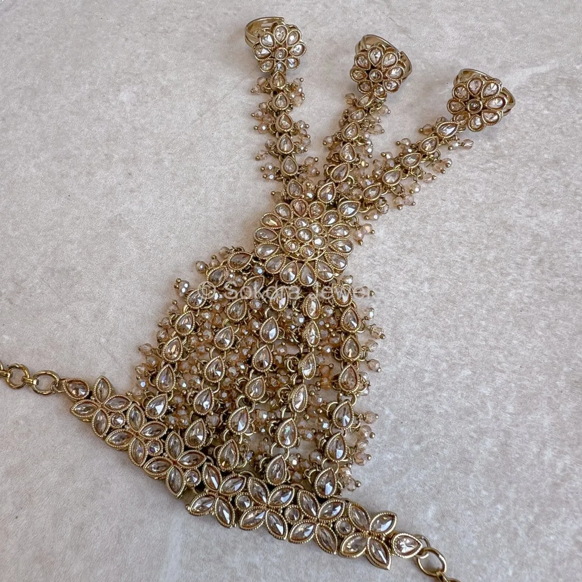 Sumaira Hand Harness - Golden