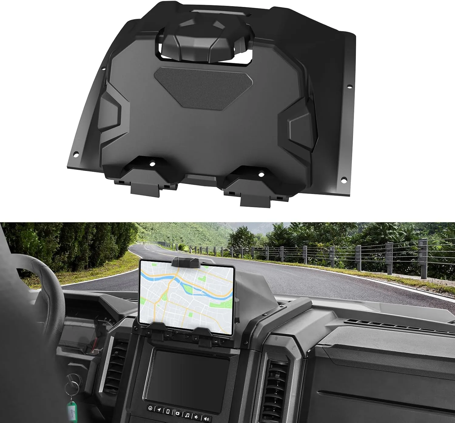Tablet Phone Holder for 2024 Polaris Xpedition XP/ADV, Electric Device GPS Mount Storage Box Adjustable Navigation Tablet Holder for Polaris Xpedition XP/XP 5/ADV/ADV 5 2024  Accessories