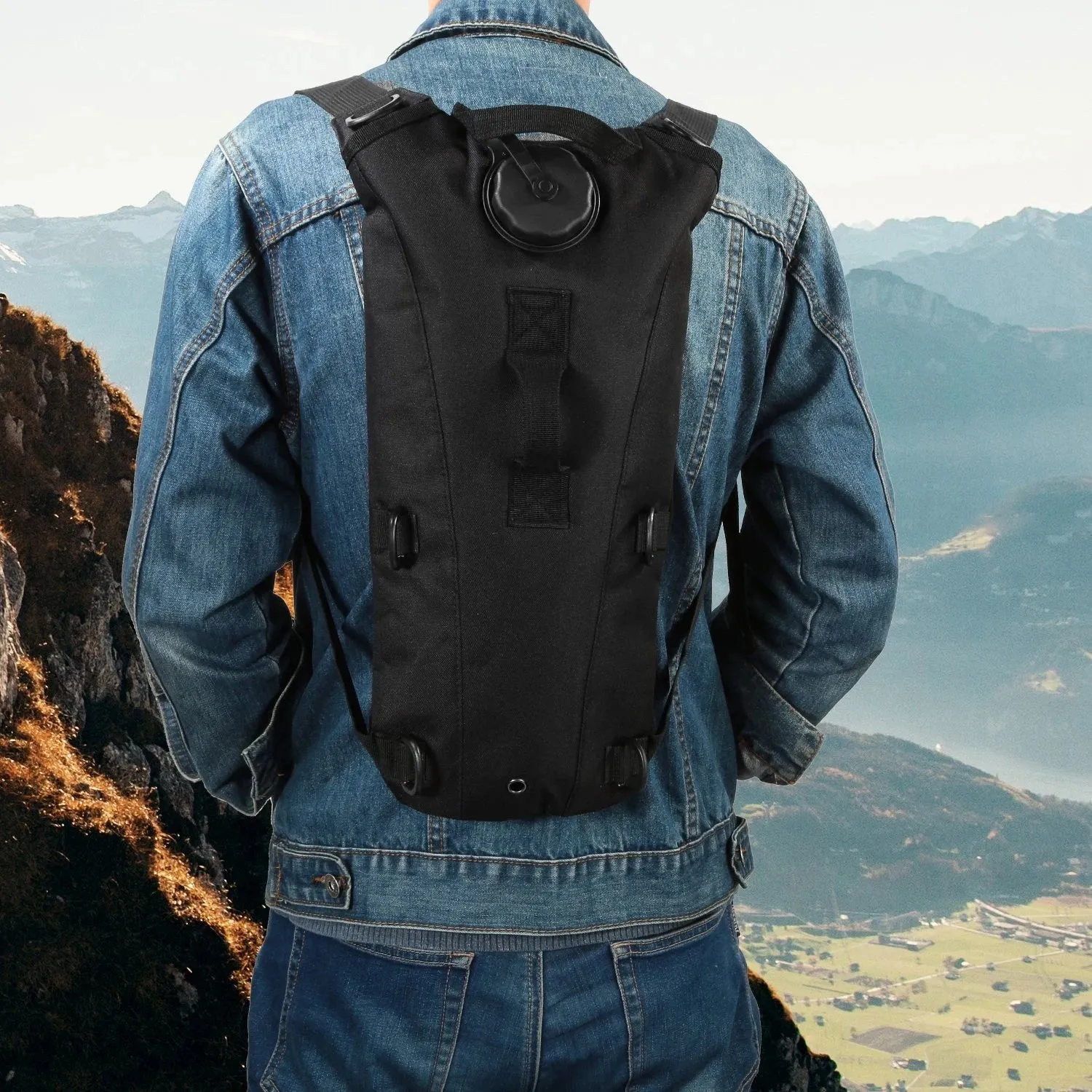 Tactical Hydration Backpack Water Pack Hydration Bladder Leak Proof 3L Water Bag for Camping Running Climbing Biking Hiking