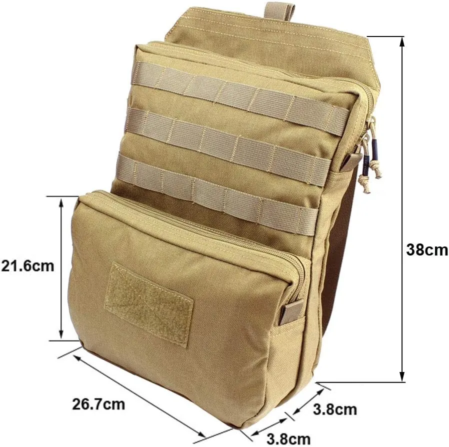Tactical Molle Hydration Carrier (Bladder is not Included), Tactical Mobility 3-Liter Hydration Pack for Hiking, Biking, Climbing