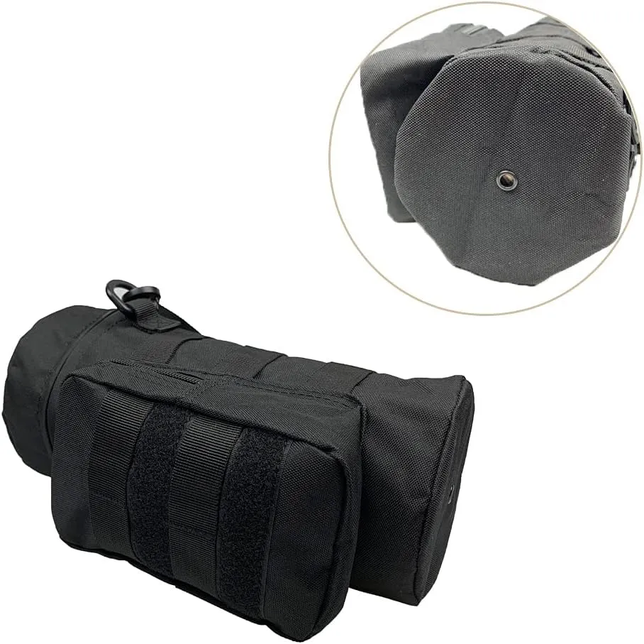 Tactical Molle Water Bottle Holder Pouch Hydration Carrier Bag Tactical EDC Water Bottle Carrier with Detachable Shoulder Strap for Hiking Camping Outdoor Sport Travel