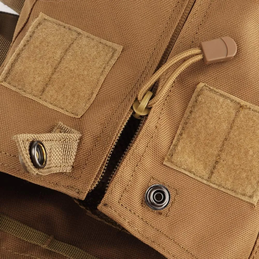 Tactical Pouch Zip-on Panel for AVS JPC2.0 JPC Vest Backpack Airsoft Mesh Pocket Built-in Magazine Snap Closure Hunting