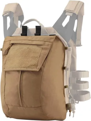 Tactical Pouch Zip-on Panel for AVS JPC2.0 JPC Vest Backpack Airsoft Mesh Pocket Built-in Magazine Snap Closure Hunting