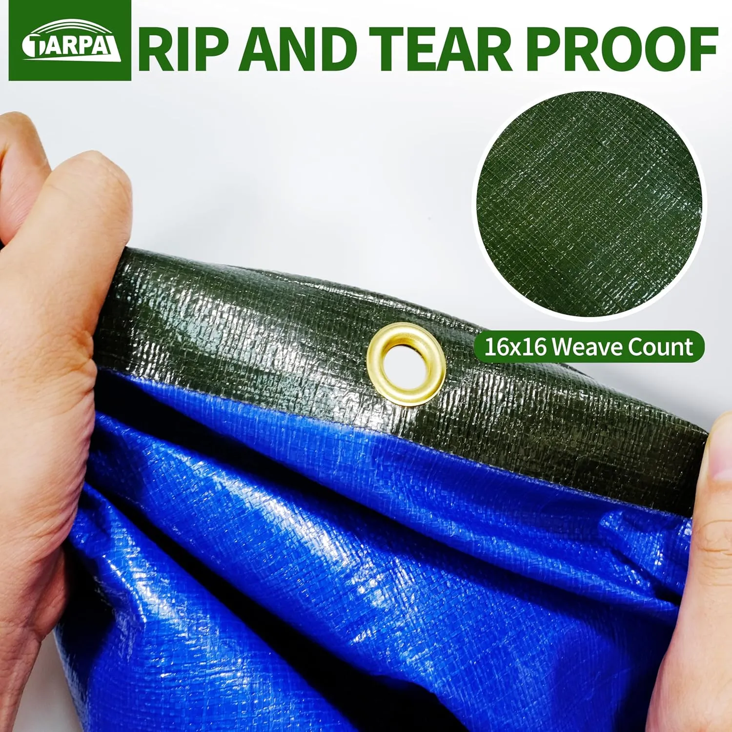 TARPAL Tarps 12x24 Feet Large Tarp 16mil Heavy Duty Tarp with Brass Grommets Every 17.7" Green Tarps UV Protection&Anti-Tear Cover for Firewood,Roof,Pool,Tarpaulin