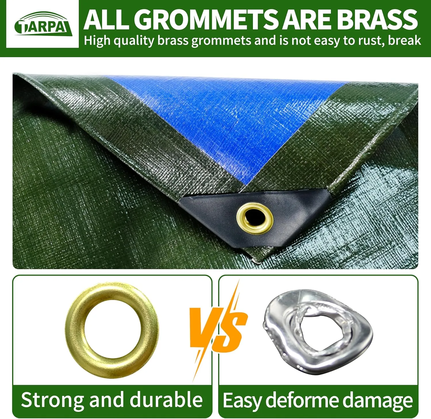 TARPAL Tarps 12x24 Feet Large Tarp 16mil Heavy Duty Tarp with Brass Grommets Every 17.7" Green Tarps UV Protection&Anti-Tear Cover for Firewood,Roof,Pool,Tarpaulin