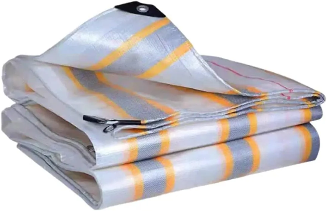 Tarpaulin Waterproof Outdoor Camping Awning Tarp Portable Sun Shelter Cloth Home Garden Backyard Awning Canopy Car Shed Cover(5vdc,2X2M)