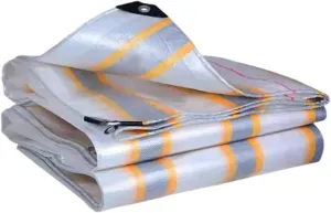 Tarpaulin Waterproof Outdoor Camping Awning Tarp Portable Sun Shelter Cloth Home Garden Backyard Awning Canopy Car Shed Cover(5vdc,2X2M)