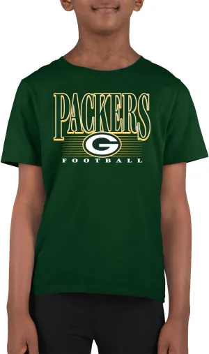 Team Fan Apparel NFL Youth Overtime Blueprint Football T-Shirt Unisex Tag Free Comfortable, Boys & Girls, Lightweight Soft