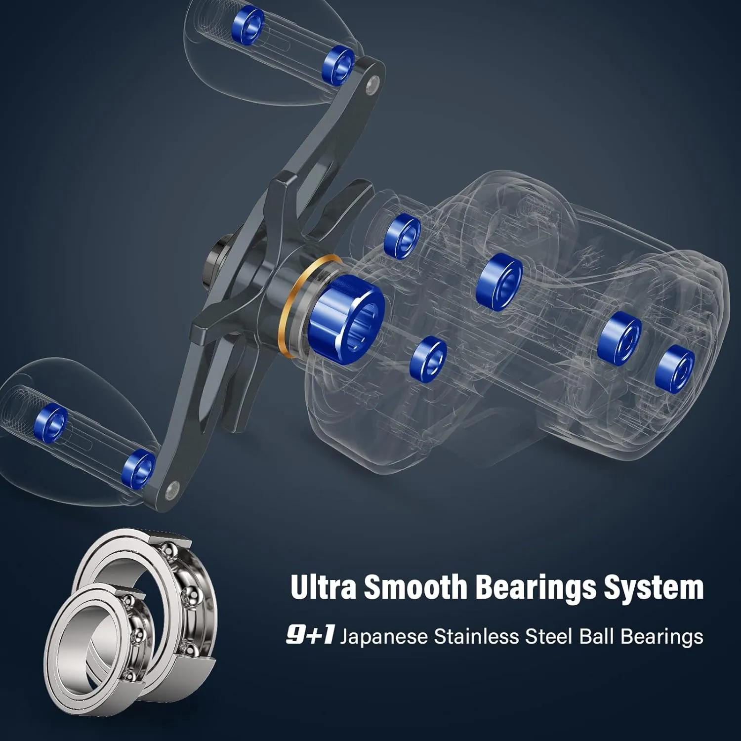 Tempo Resolute Baitcaster Reels - Ultralight Fishing Reels 6.7oz, Super Smooth 9 1 BB with 20 LBs Carbon Fiber Drag Baitcasting Reel Perfect for Catfish Blackfish Grass Carp