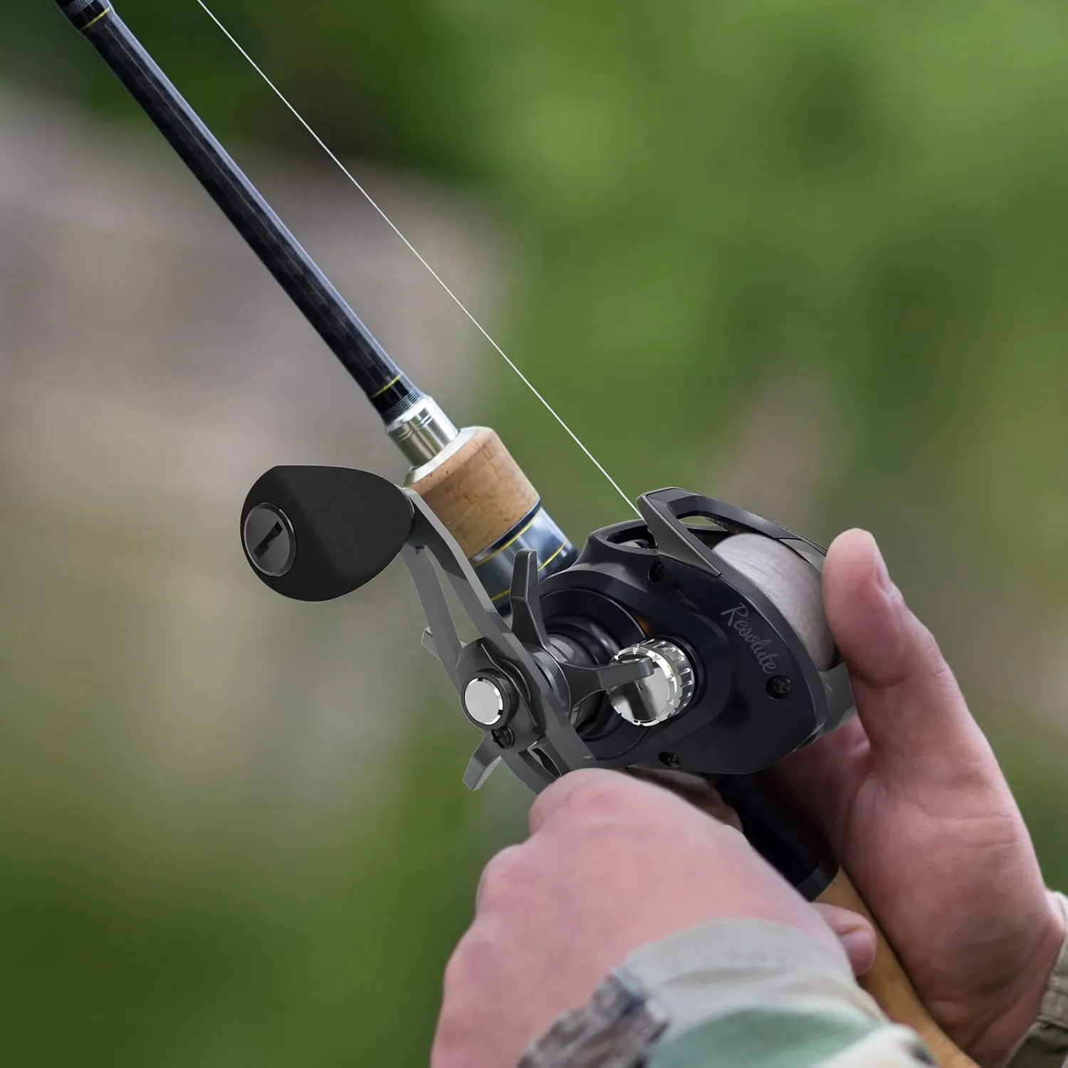 Tempo Resolute Baitcaster Reels - Ultralight Fishing Reels 6.7oz, Super Smooth 9 1 BB with 20 LBs Carbon Fiber Drag Baitcasting Reel Perfect for Catfish Blackfish Grass Carp