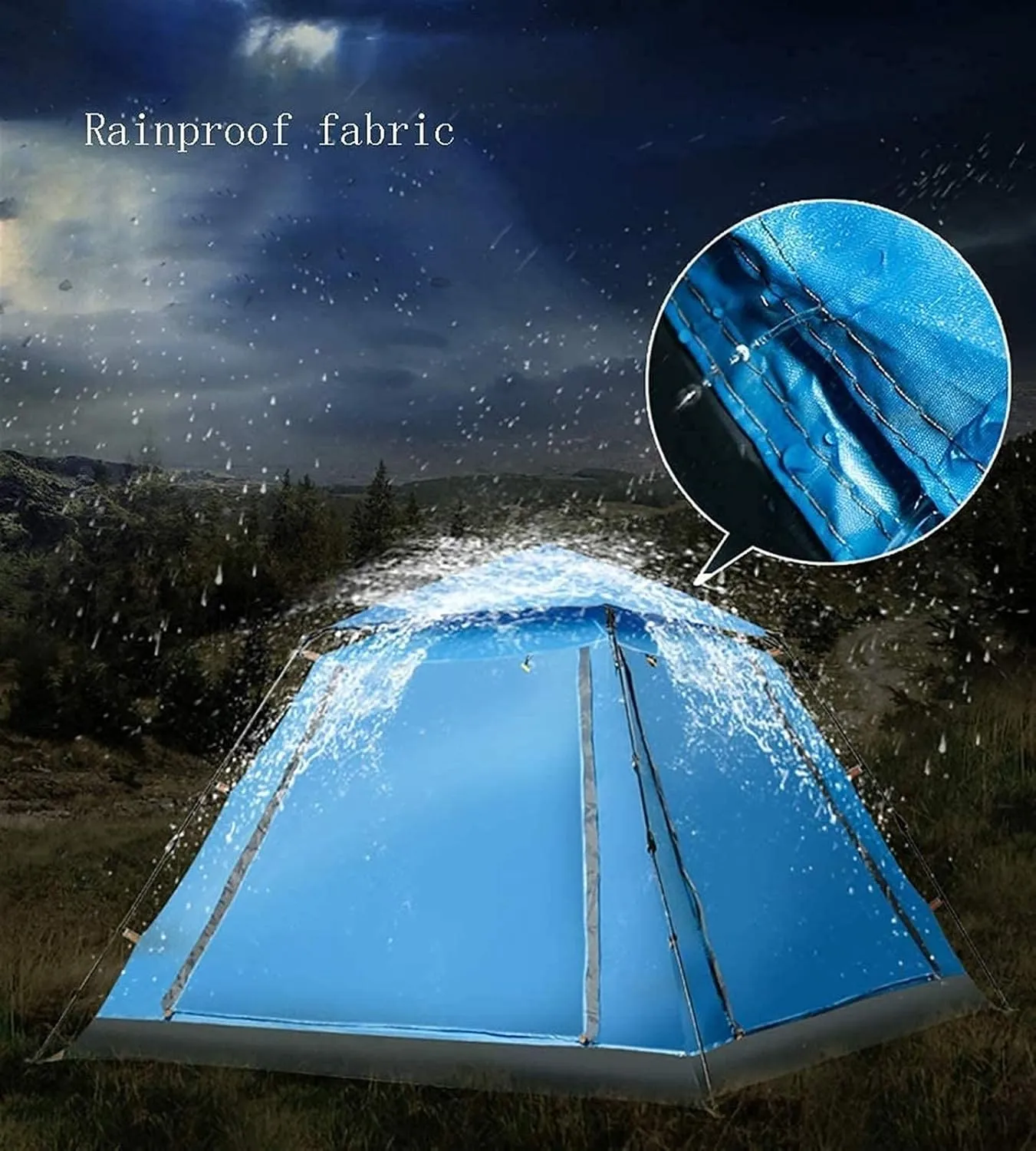 Tent,3-4 People Automatic Camping Tent Sun Shelter Tarp Outdoor Shade Canopy for Beach Party Picnic Family Vacation Mountaineering Camping