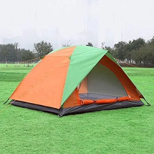 Tents for Camping Camping Tent 2-3 Person Family Tent Double Layer Outdoor Tent Waterproof Windproof Anti-UV Apply to Backyard, Outdoor, Hiking with Mesh Door