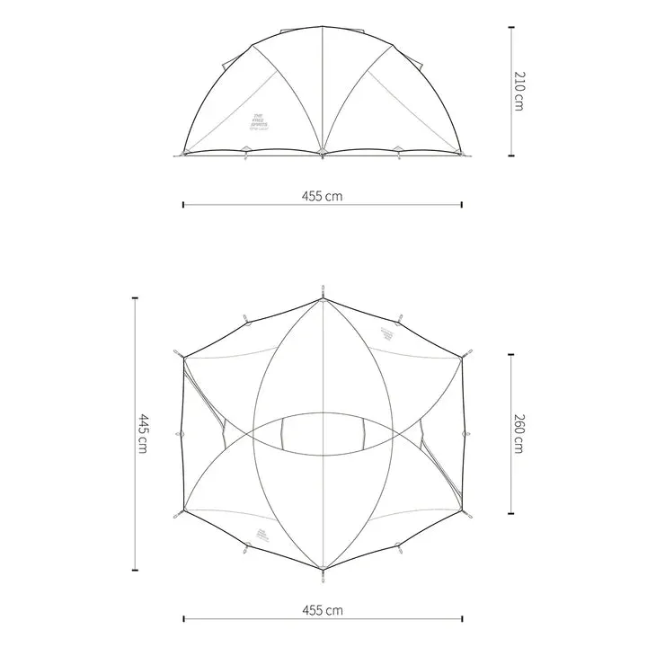 【THE FREE SPRITS TENT】Skydome pro 30D Ivory with Footprint