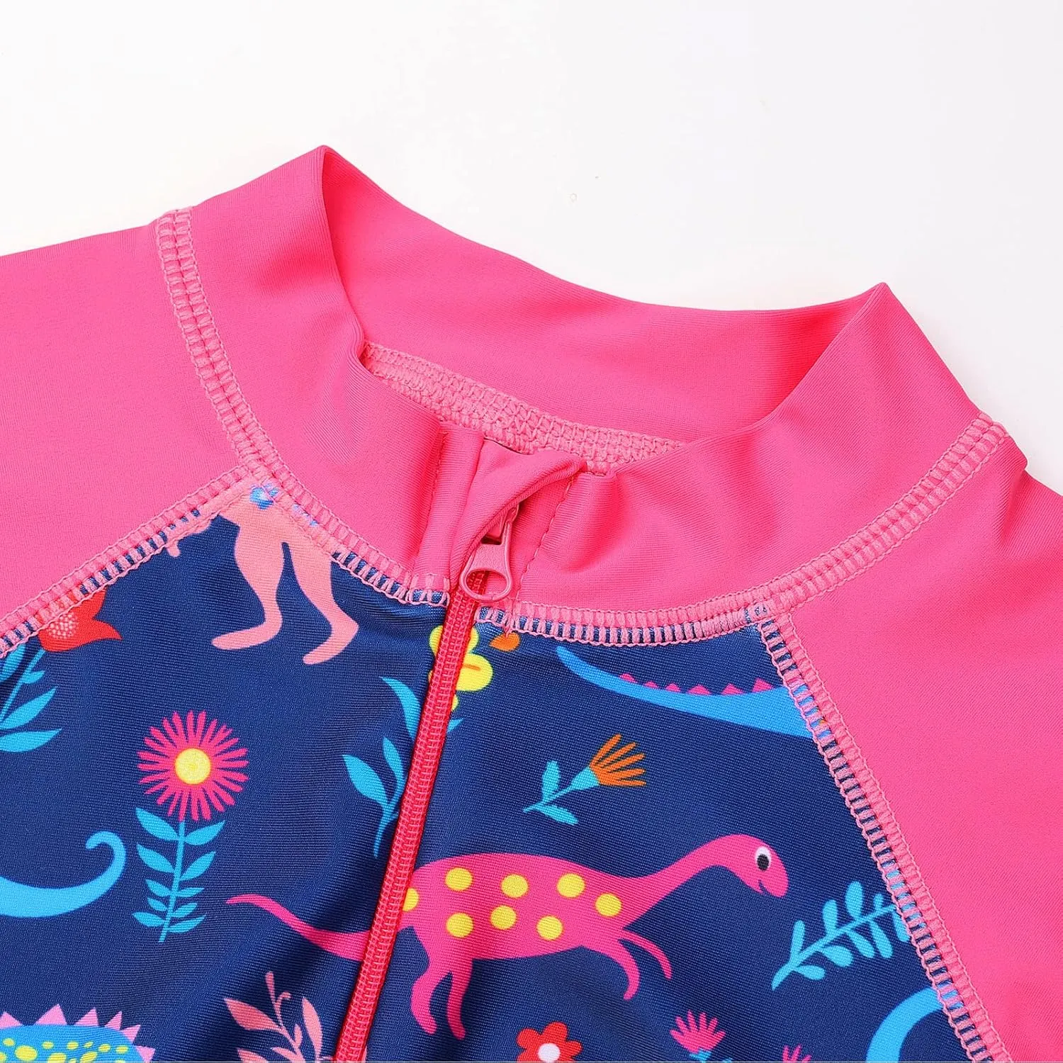 Toddler Girls One Piece Rash Guard Swimsuit Kid Swimwear Sun Suit Short UPF 50  Sun Protection with Sun Hat