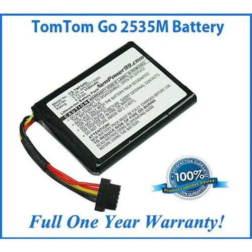 TomTom Go 2535M Battery Replacement Kit with Tools, Video Instructions, Extended Life Battery and Full One Year Warranty