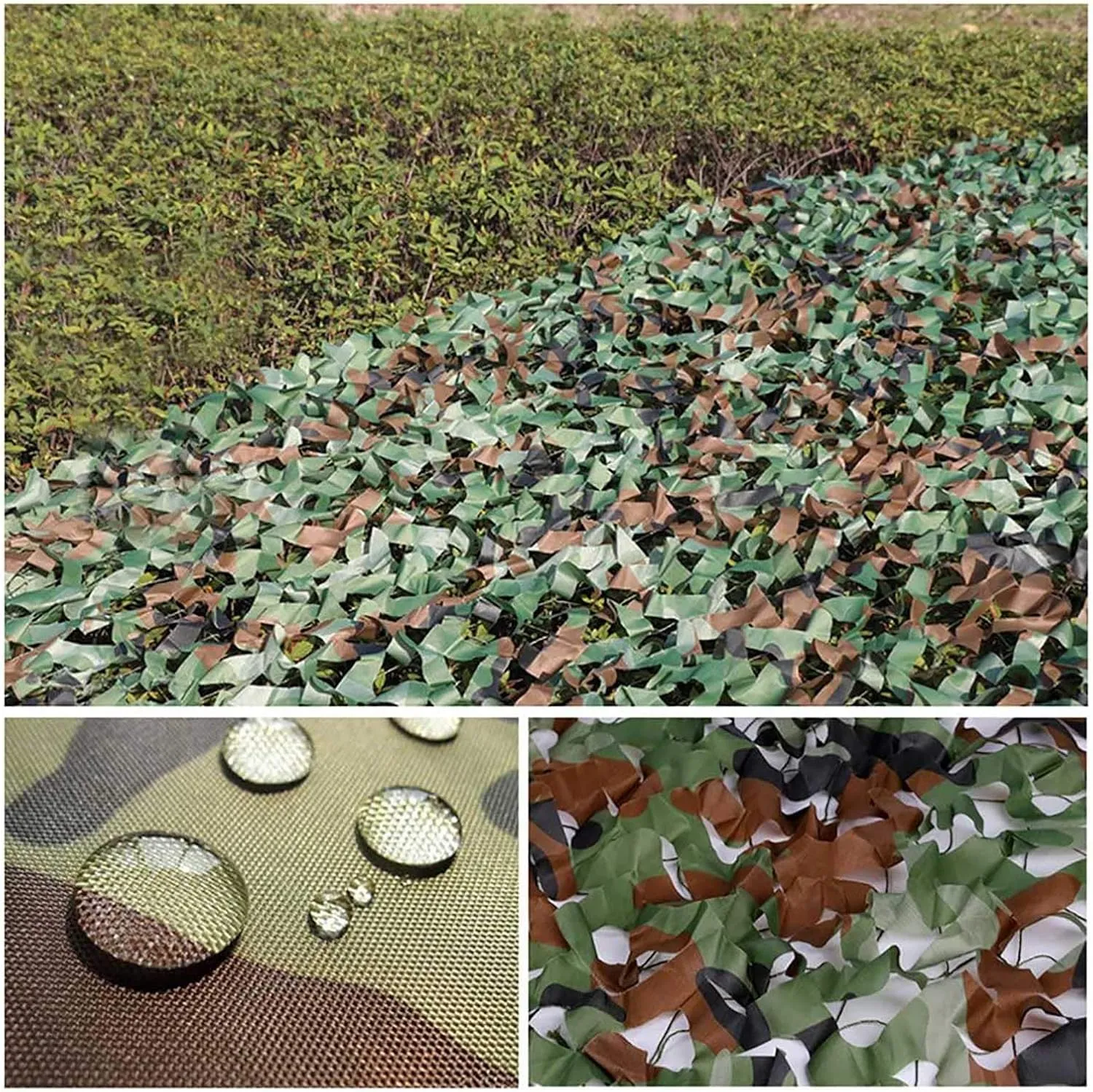 Tophacker Camouflage Net Customize Camo Shade Net Privacy Screen Awning for Outdoor Mesh Tarp for Porch Hunting Blind Patio Garden Garden Shelter Green
