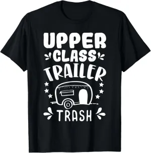 Trailer Trash Camping Camper Trashy Christmas Party T-Shirt