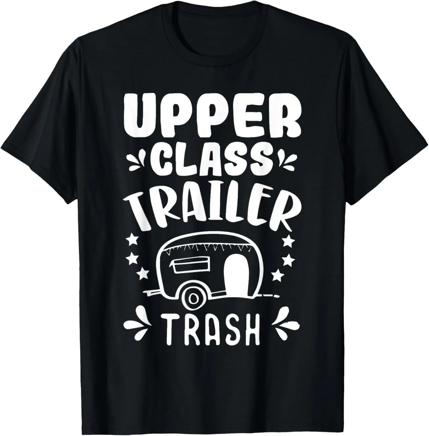 Trailer Trash Camping Camper Trashy Christmas Party T-Shirt