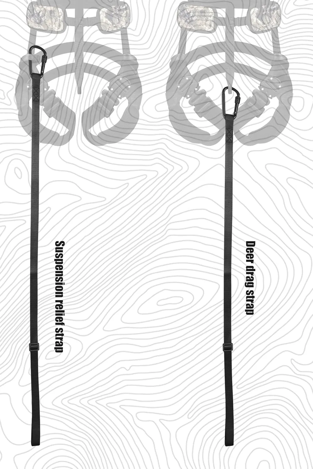 Tree Stand Safety Harness: Adjustable Tree Stand Harness for Hunting, Padded Treestand Safety Hunting Harnesses